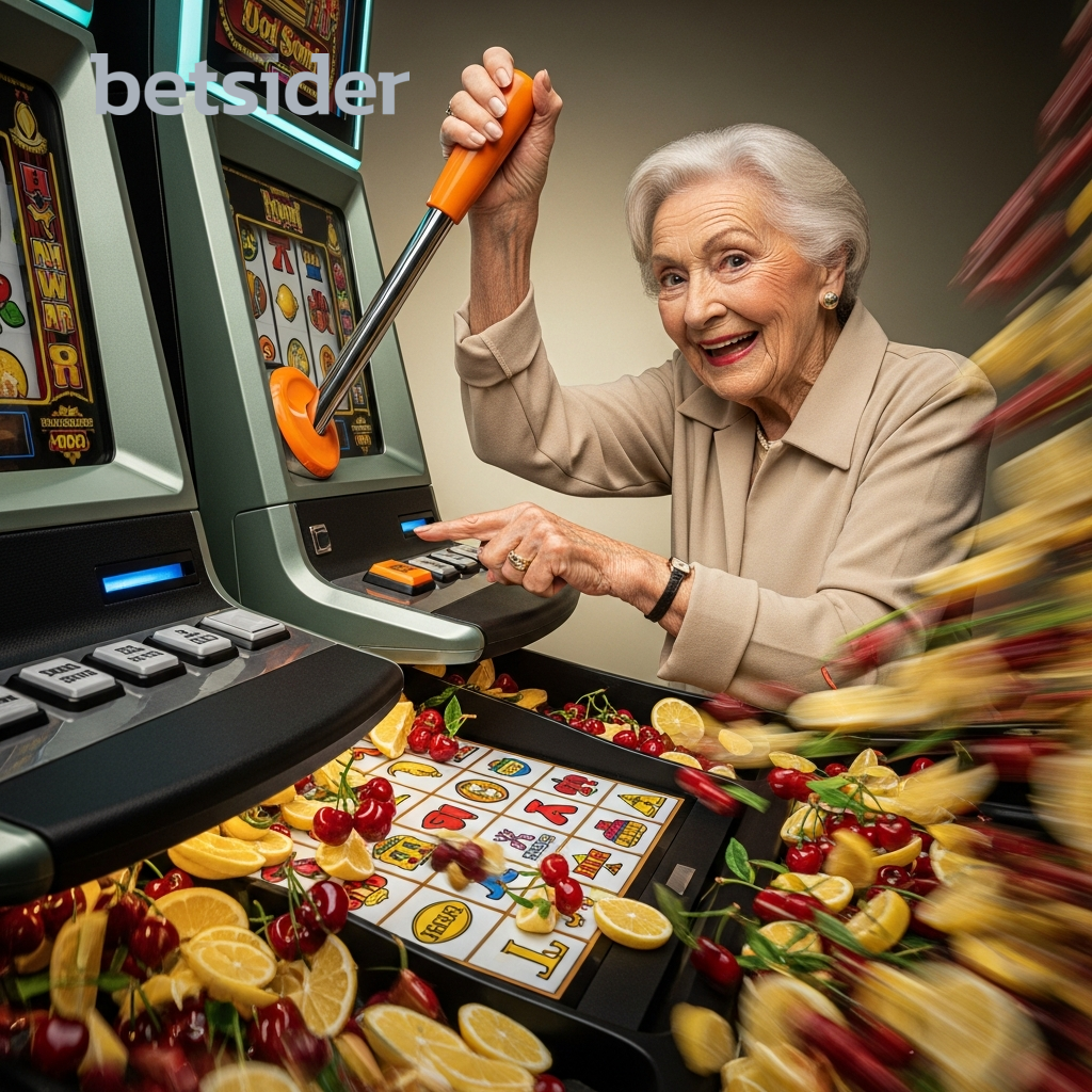 Vencedor de slot machine animado
